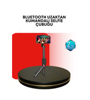 Dikey ve yatay çekim destekli selfie stick tripod, pratik ve kompakt