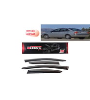 Ford Focus 1 Sedan 1999-2004 Mugen Cam Rüzgarlığı Ön-Arka (Siyah)