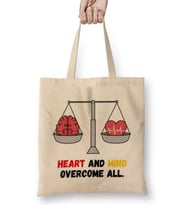 Heart And Mind Overcome All Bez Çanta Uzun Saplı