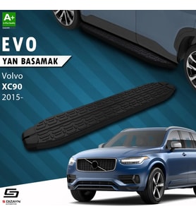 S-Dizayn Volvo XC90 2 Evo Siyah Yan Basamak 193 Cm 2015 Üzeri