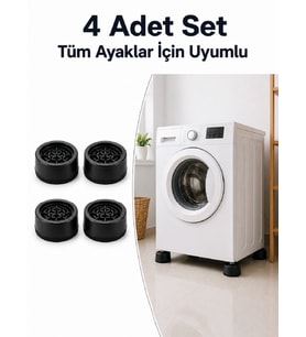 Kaymaz Tabanlı 4 Adet Makine Ayak Yükseltici