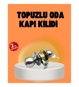 Mey İthalat® Mat Renk Topuzlu Kapı Kilidi – Giriş Tipi