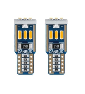 Dekoratif Led Ampul T10-15Smd 4014 Canbus 12V Çift Turuncu / Laam863 (Karışık)