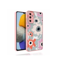 Samsung Galaxy M23 Uyumlu Kılıf Desenli Kamera Korumalı Parlak Zore Nora Kapak (Model 5)