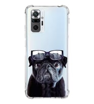 PrintiFy Xiaomi Redmi Note 10 Pro Uyumlu Köpek 3 Baskılı Şeffaf Köşe Korumalı Antişok Kılıf