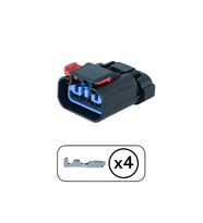Distribütör Soketi Siyah 4 Pin Kablosuz