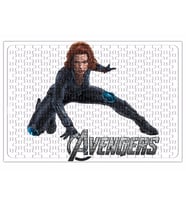 Viuva Negra Avengres Puzzle 240 Parça Yapboz