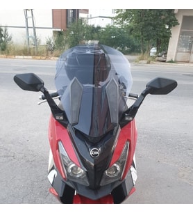 MOTOCAM SYM Cruisym 250 İ Ön Cam 2018 Model 57cm Füme Renkli 4mm UZUN