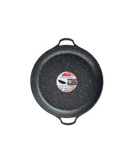 Alkra Döküm Granit Hanımeli Saç Kavurma Tavası 36 cm Siyah
