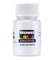 NOVA COLOR BEYAZ 30 CC ŞİŞE KUMAŞ BOYASI