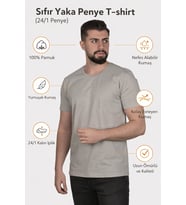 Basic Erkek Tişört %100 Pamuk Slim Fit Bisiklet Yaka – Rahat & Şık