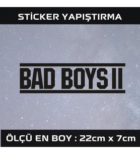 bad boys kötü cocuklar etiket sticker - 2 adet çıkartma araba motosiklet kask atv tablet pc buzdolabı otomobil bilgisayar uyumlu