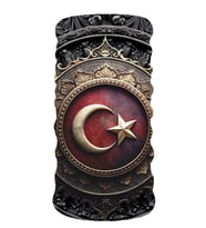 Bebo Store Extreme Outdoor Spor , Motorcu ve Bisiklet Kullananlara Özel Desenli Buff Boyunluk Bandana Balaklava (Bayrak-218)