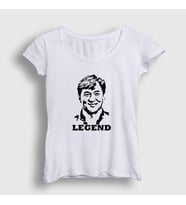 Presmono Kadın Beyaz Legend Karate Jackie Chan T-Shirt 336038tt