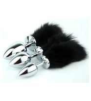 Pretty Love Gümüş Renk Metal Siyah Kuyruklu  Plug Tıkaç  Tıpa 7 cm