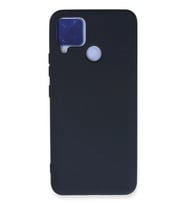 Durukar® Realme C15 Kılıf Nano içi Kadife Silikon - Lacivert