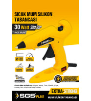 SGS5290 Elektrikli Sıcak İnce Mum Silikon Tabancası 30 Watt Standlı