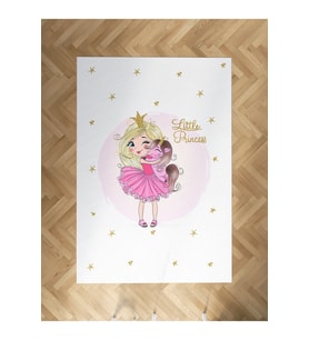 MEKTA HOME BEBEK VE ÇOCUK ODASI Little Princess Desenli Halı