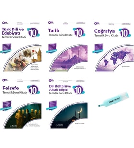 10.Sınıf Joker Edebiyat Tarih Coğrafya Din Felsefe Tematik Soru Kitabı (Yeni Müfredat)