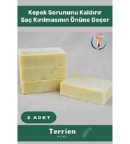 Home Serisi El Yapımı Bitkisel Organik 3 Adet Saç Cilt İçin Faydalı Sarımsak Sabunu