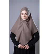 Vizon Pratik Hazır Geçmeli Tesettür Eşarp Pamuk Caz Kumaş Düz Hijab 2306_10