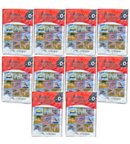 Arma Baskılı Mini Blok Poşet Torba - No : 0 - 20x30 Cm. - Beyaz - 100 Adetlik 10 Paket