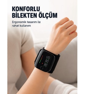 Şarj Edilebilir Bilekten Tansiyon Aleti Tek Tuşla Ölçüm