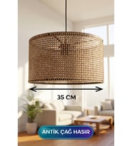 Antik Çağ Hasır Kumaş Başlıklı Sarkıt ize 35 CM