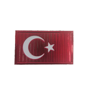 Single Sword Arkası Cırtlı Plastik Bayrak Patch 3X5.5