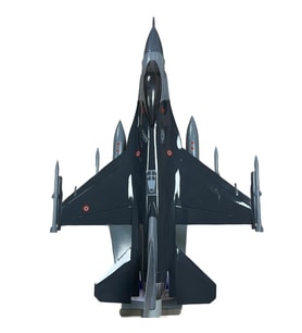 F-16C MAKET MONTAJLI 192 FILO ( KAPLAN ) (Gri - Siyah)
