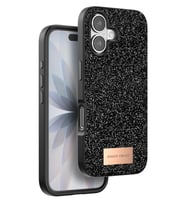 Iphone 17 Bright Simli Kapak - Siyah