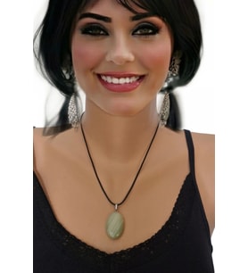 Yeşil Oniks Doğaltaş Kolye 310-4