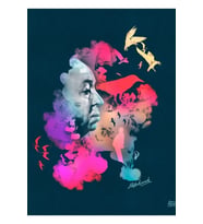 Alfred Hitchcock Hitch The Birds Tablo Ahşap Poster Dekoratif