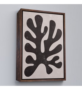 Çerçeveli Henri Matisse Tarzı Soyut Sanat Tablosu (Siyah)