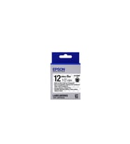 Epson LK-4TBW Güçlü Yapışkanlı Şeffaf Üzeri Siyah 12mm 9Metre Etiket