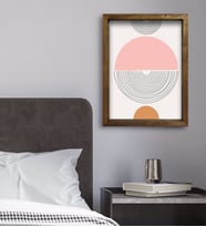 BK Gift Yatak Odası Konseptli Doğal Masif Ahşap Çerçeveli Tablo 45x65cm-53