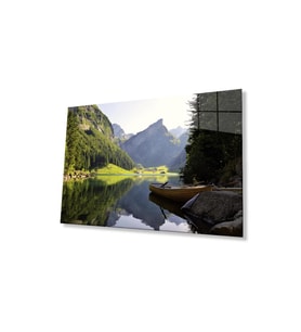 Manzara Cam Tablo 4mm Dayanıklı Temperli Cam View Glass Wall Art (Çok Renkli)