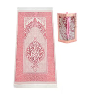 Özel Hediyelik Kutulu Seccadeli Tesbihli Set Pembe