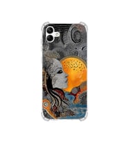 PrintiFy Samsung Galaxy A04 ile Uyumlu Simya Serisi Mozaik Tanrıça Tasarımlı Uv Baskılı Köşe Korumalı Antişok Kılıf
