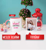 Anasınıfı Öğretmenine Hediye Anasınıfı Öğretmeni Kupa Bardak Pembe Fotoğraflı