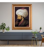 Altın Varaklı Paspartulu Çerçeveli Tablo a1255
