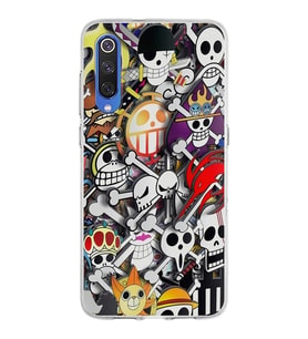 Xiaomi Mi 9 Uyumlu Kapak Anime Tasarımlı Şeffaf Silikon Kılıf
