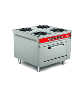 Empero EMP.9KG.021-LPG 4 Brülör’lü Fırınlı Gazlı Kuzine-ventilli-lpg