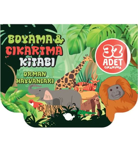 Orman Hayvanları - Boyama ve Çıkartma Kitabı