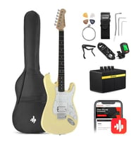 Donner DST-100 Elektro Gitar Seti (Sarı)