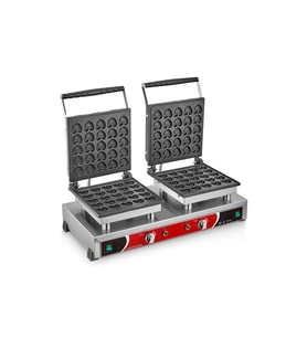 KUTLU ÇİFTLİ KAPAKLI KALPLİ BUBBLE WAFFLE MAKİNESİ