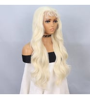 Platin Fiber Sen Front Lace Tül Peruk
