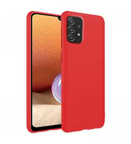 Samsung Galaxy A73 İnce Mat Silikon Kılıf Kırmızı