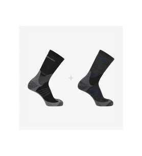 Salomon X Ultra Access Crew 2 Pack 2 Parça-Adet Unisex Çorap (Siyah)