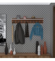 Kenzlife elbise askılığı askılık vettini cvz 20*120*12 siyah 10 adet askı portmanto (Karışık)